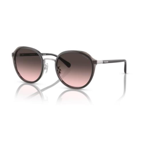 Coach CL924 HC7154 900146 Sunglasses Women`s Transparent Grey/pink Gradient 52mm