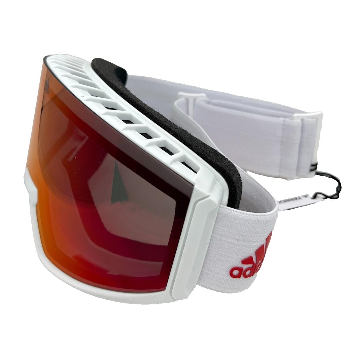 Adidas Sport SP0040 21U - White / Red - Snowboarding Goggles