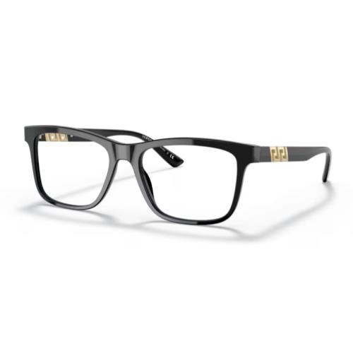 Versace 0VE3319F GB1 Black Men`s Soft Square Eyeglasses