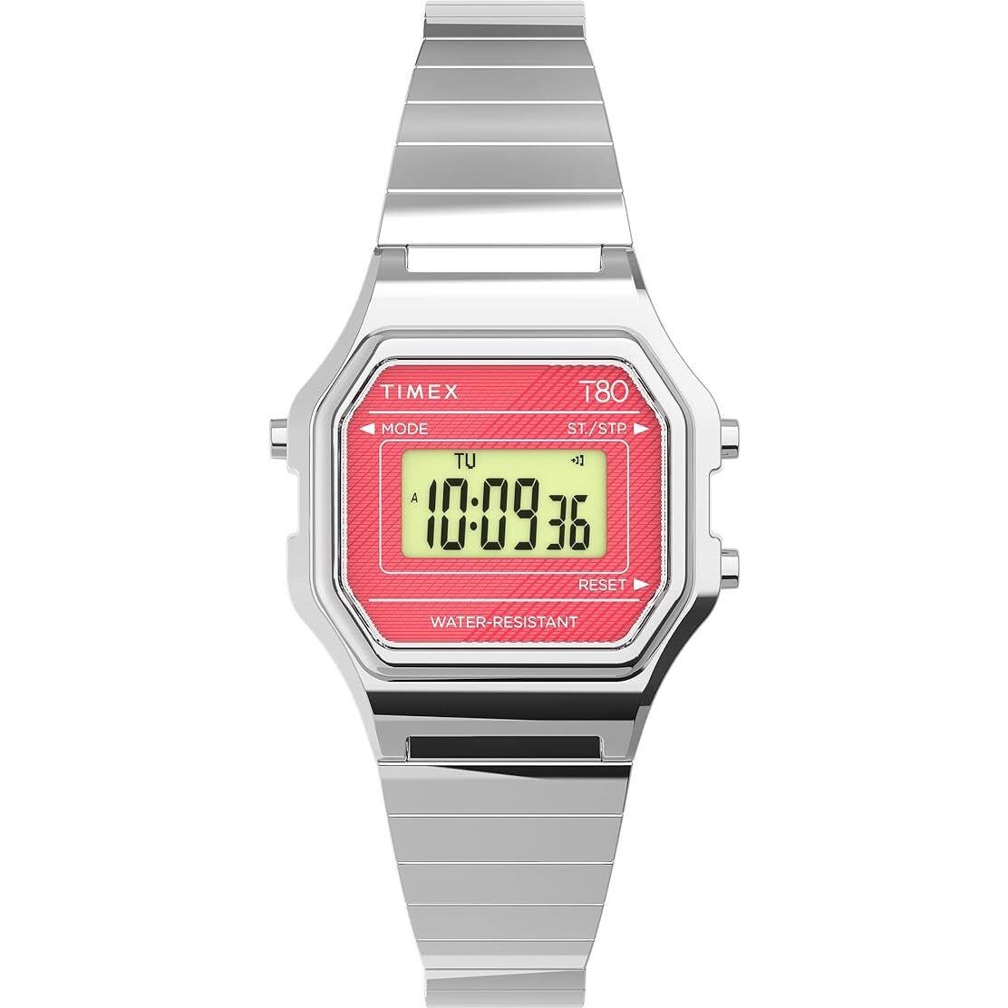 Timex Lab Timex 80 Ladies Watch TW2U94200 - Dial: Digital, Strap: Silver