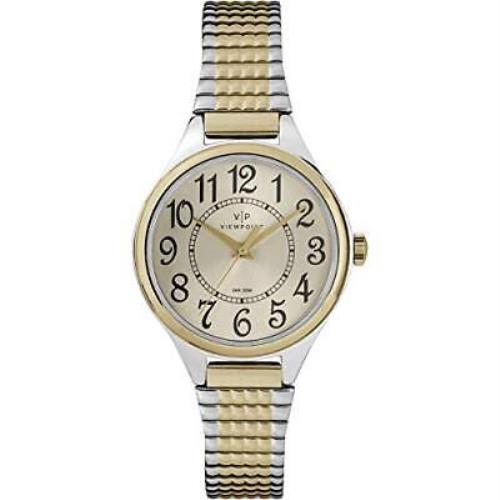 Timex Viewpoint Women`s Two-tone Stainless Steel Expansion Band Watch
