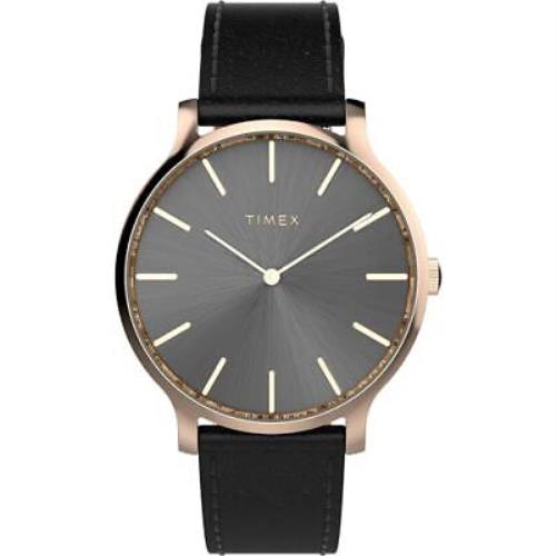 Timex 38 mm Transcend Watch Black/rose Gold-tone/black One Size