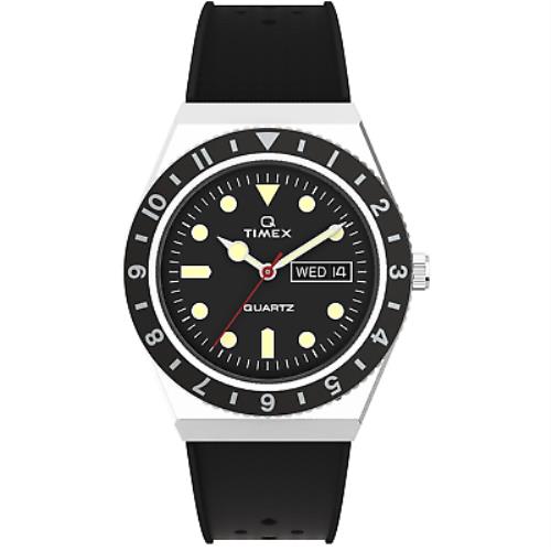 Timex Q Diver 38mm Black Watch