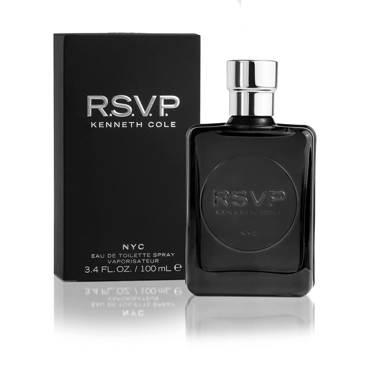 R.s.v.p. by Kenneth Cole 3.4oz Edt For Men Box