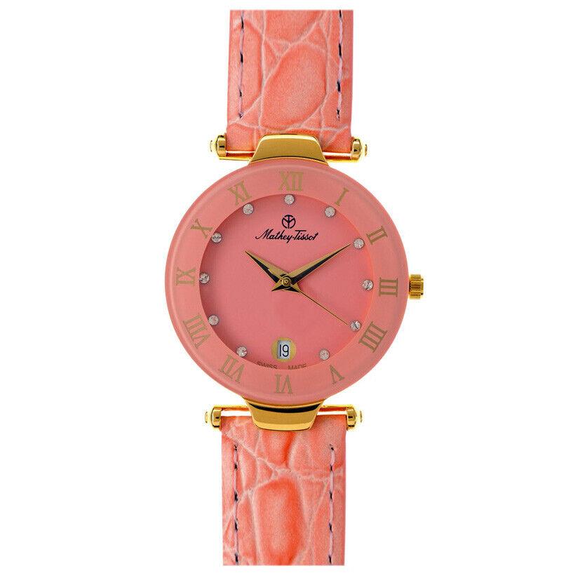 Mathey Tissot Women`s Classic Pink Dial Watch - K228F