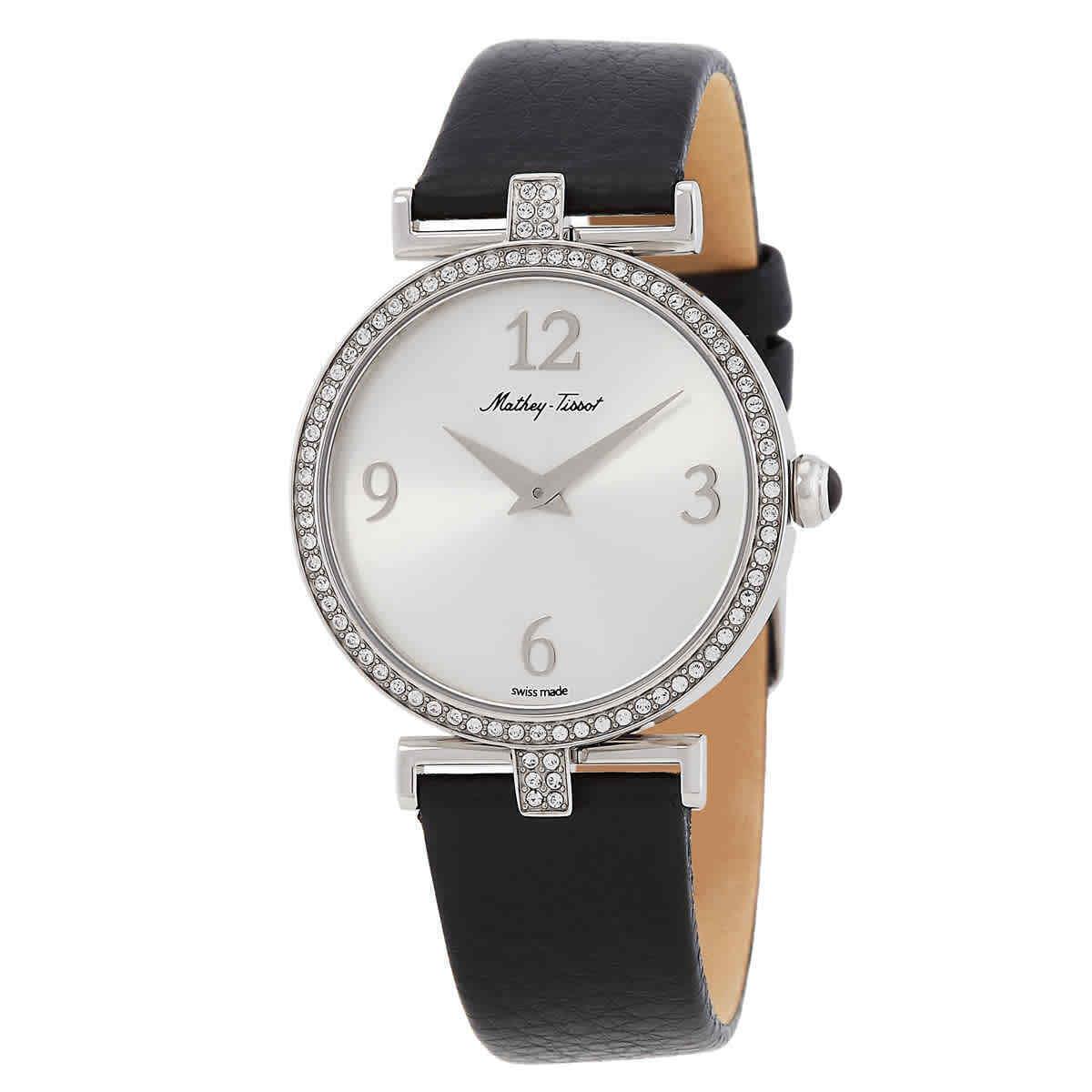 Mathey-tissot Gaia Quartz Silver Dial Ladies Watch D587QAI