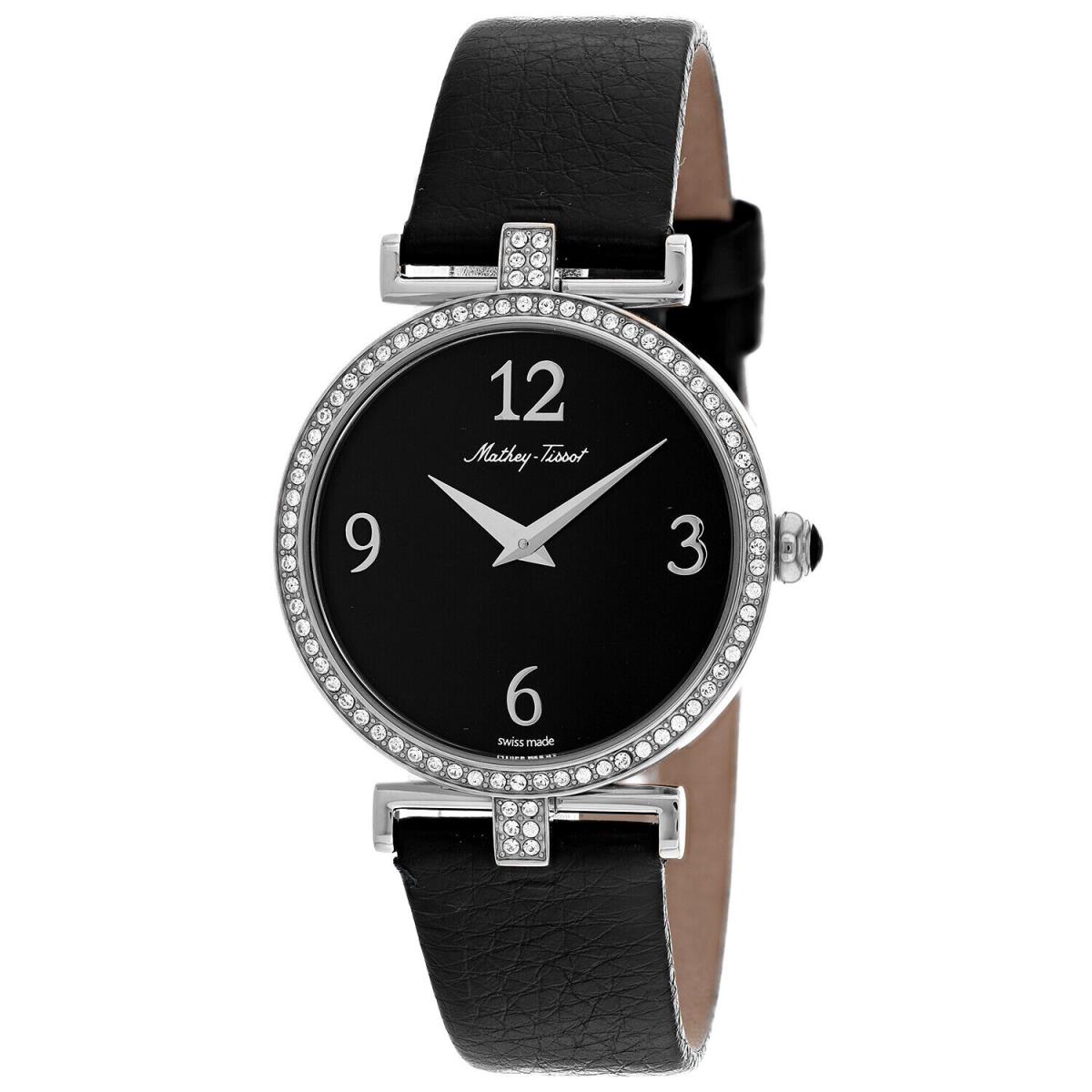 Mathey Tissot Women`s Gaia Black Dial Watch - D587QAN