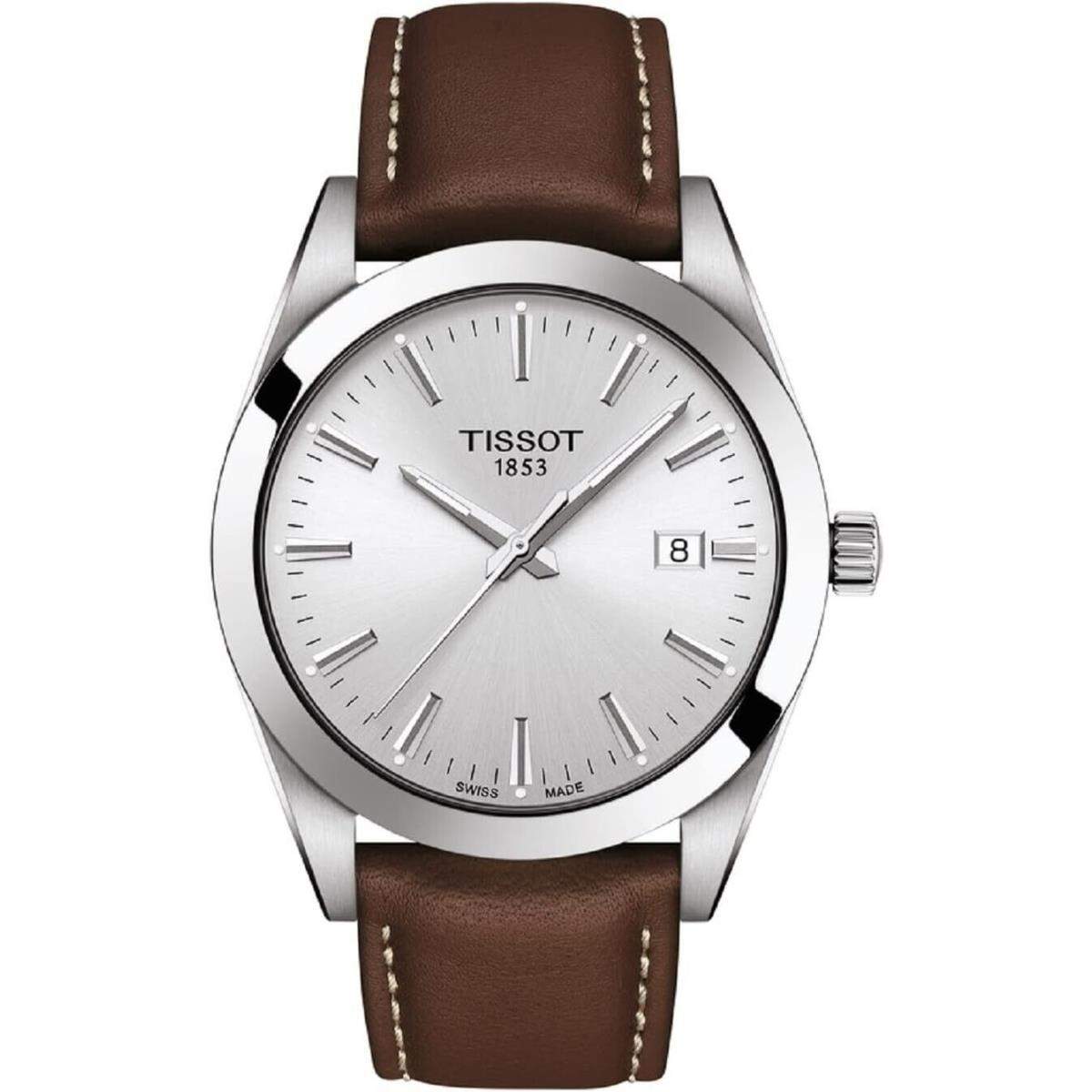 Tissot Gentleman Quartz Silver Dial Men`s Watch T127.410.16.031.01