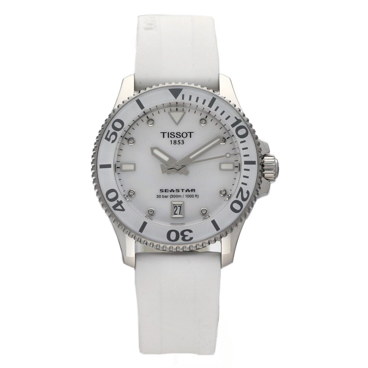 Tissot T120.210.17.116.00 Seastar 1000 Steel 36mm White Mop Quartz Wrist Watch