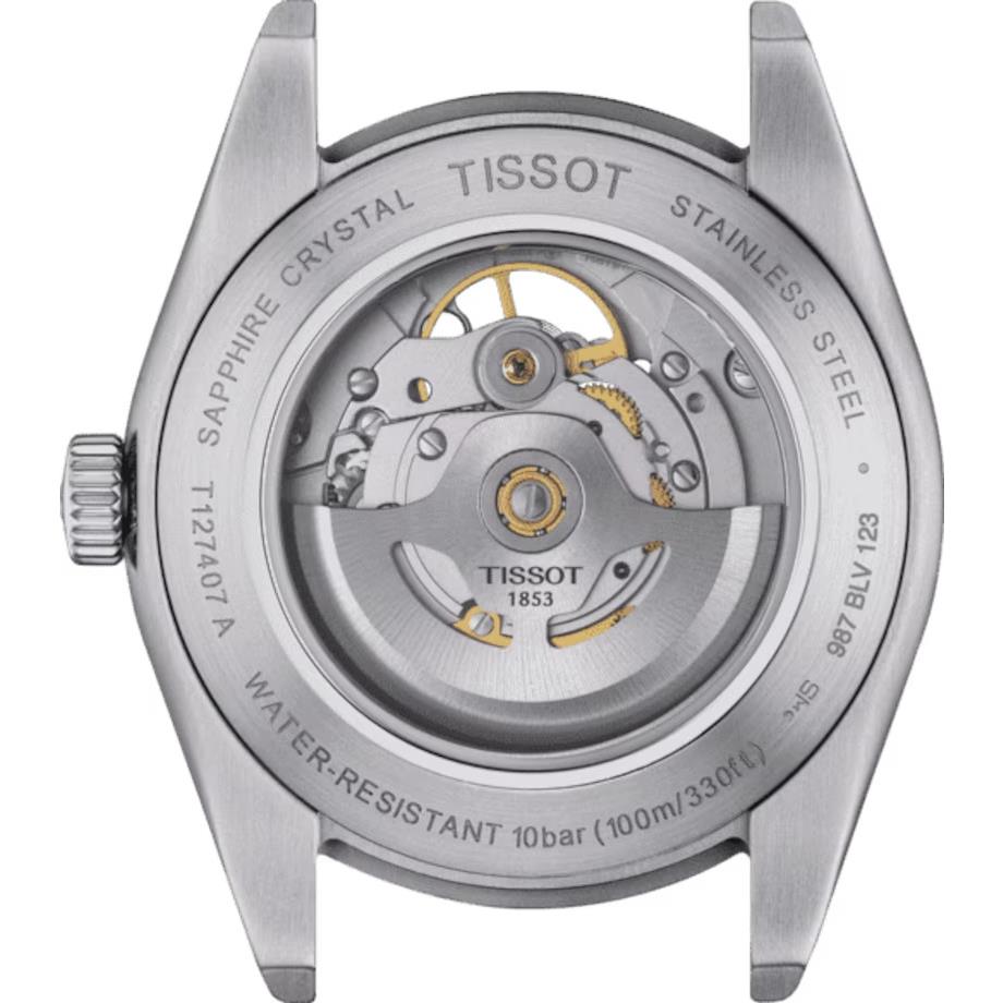 Tissot Gentleman Open Heart Automatic Blue Dial Steel Watch T1274071104101