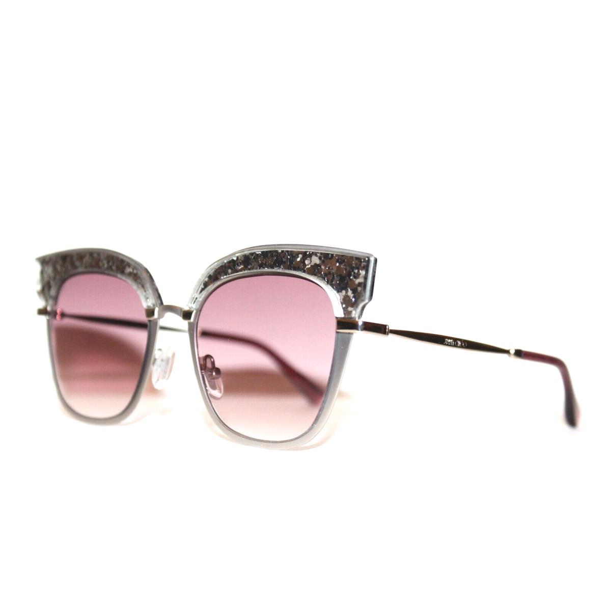 Jimmy Choo Rosy/s 5RL/FW Silver Pink Cats Eye Sunglasses 51-20 MM