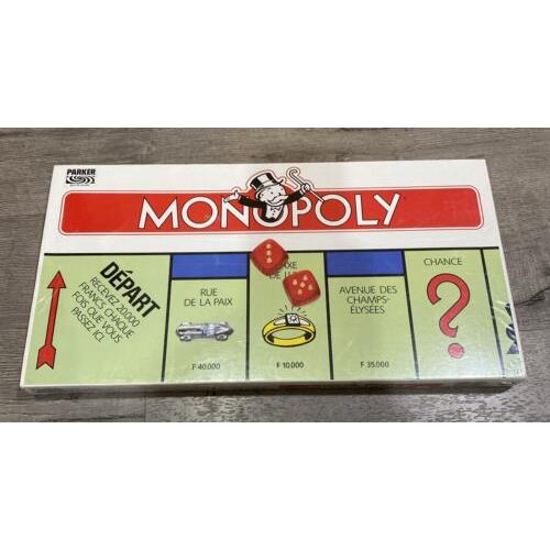 Monopoly French Language Edition France 1985 Game