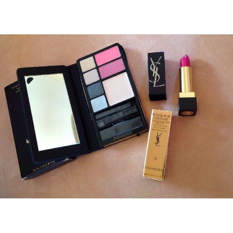 Ysl Yves Saint Laurent Gold Attraction Multi-use Makeup Palette + 19 Le Fuchsia