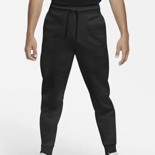 Nike Sportswear Tech Fleece Tapered Triple Black CU4495-010 Men`s Size S-2XL