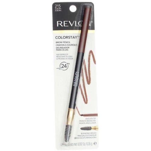 4 Pack Revlon Colorstay Waterproof Brow Pencil Auburn 215 0.012 oz