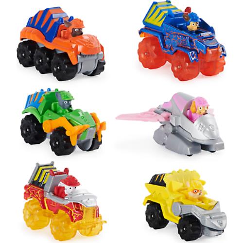 Paw Patrol True Metal Dino Rescue Gift Pack of 6 Collectible Die-cast Vehicles