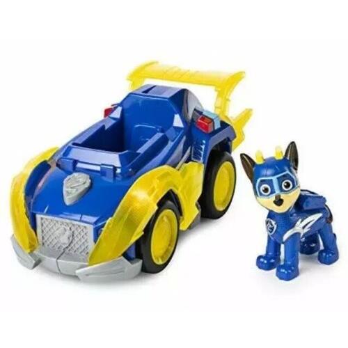 Paw Patrol Mighty Pups Super Paws Chase s Deluxe Vehicle with Lights Chase