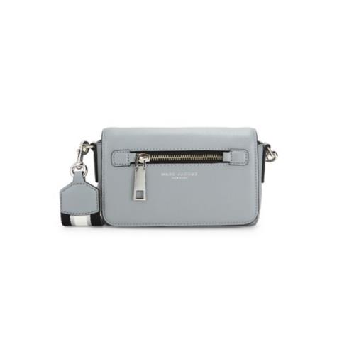 Marc Jacobs Mini Leather Crossbody Bag Rock Grey Gray