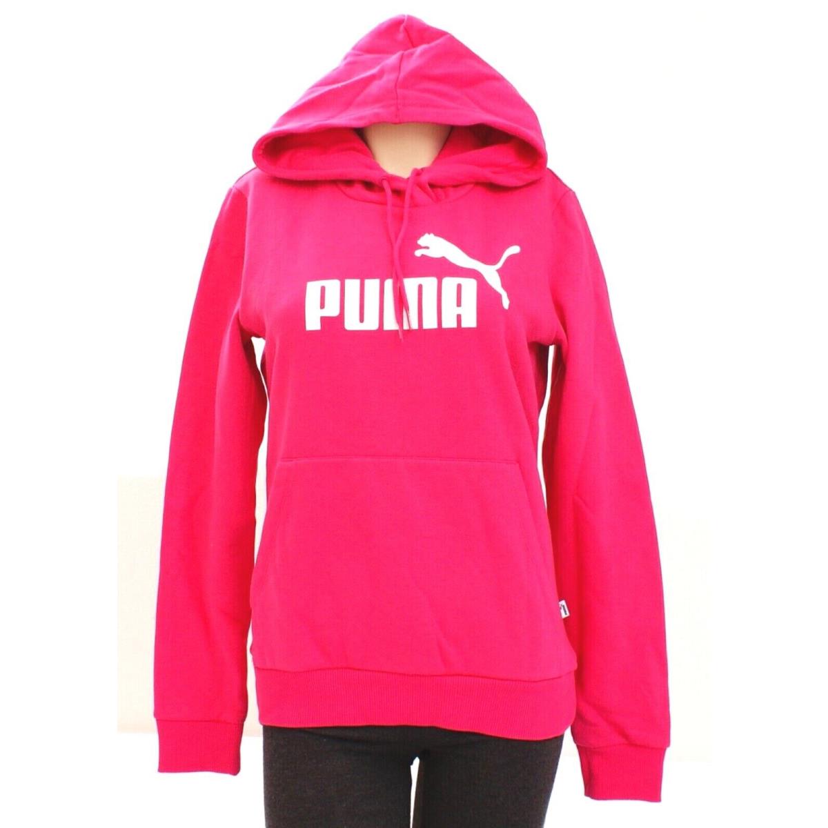 Puma Signature Pink Hooded Sweatshirt Hoodie Women`s