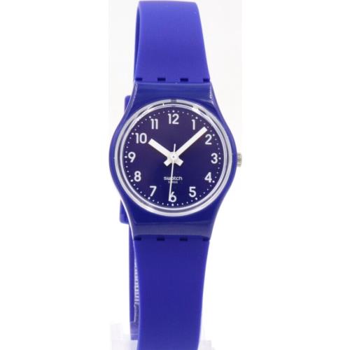 Swiss Swatch Originals Core Blueberry Girl Petite Watch 25mm LN148C - Dial: Navy blue, Band: Navy blue, Bezel: Navy blue