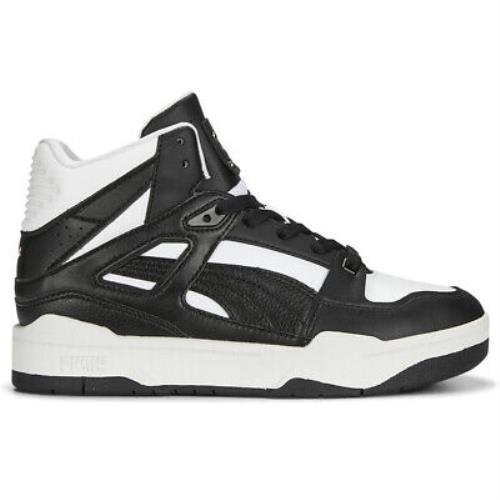 Puma Slipstream Hi Runway High Top Womens Black White Sneakers Casual Shoes 39 - Black, White