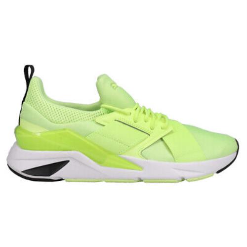 Puma Muse X5 Pop Lace Up Womens Yellow Sneakers Casual Shoes 384098-02