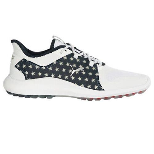 Puma Men Ignite Fasten8 Volition Stars Stripes Spikeless Waterproof Golf Shoes - Stars and Stripes