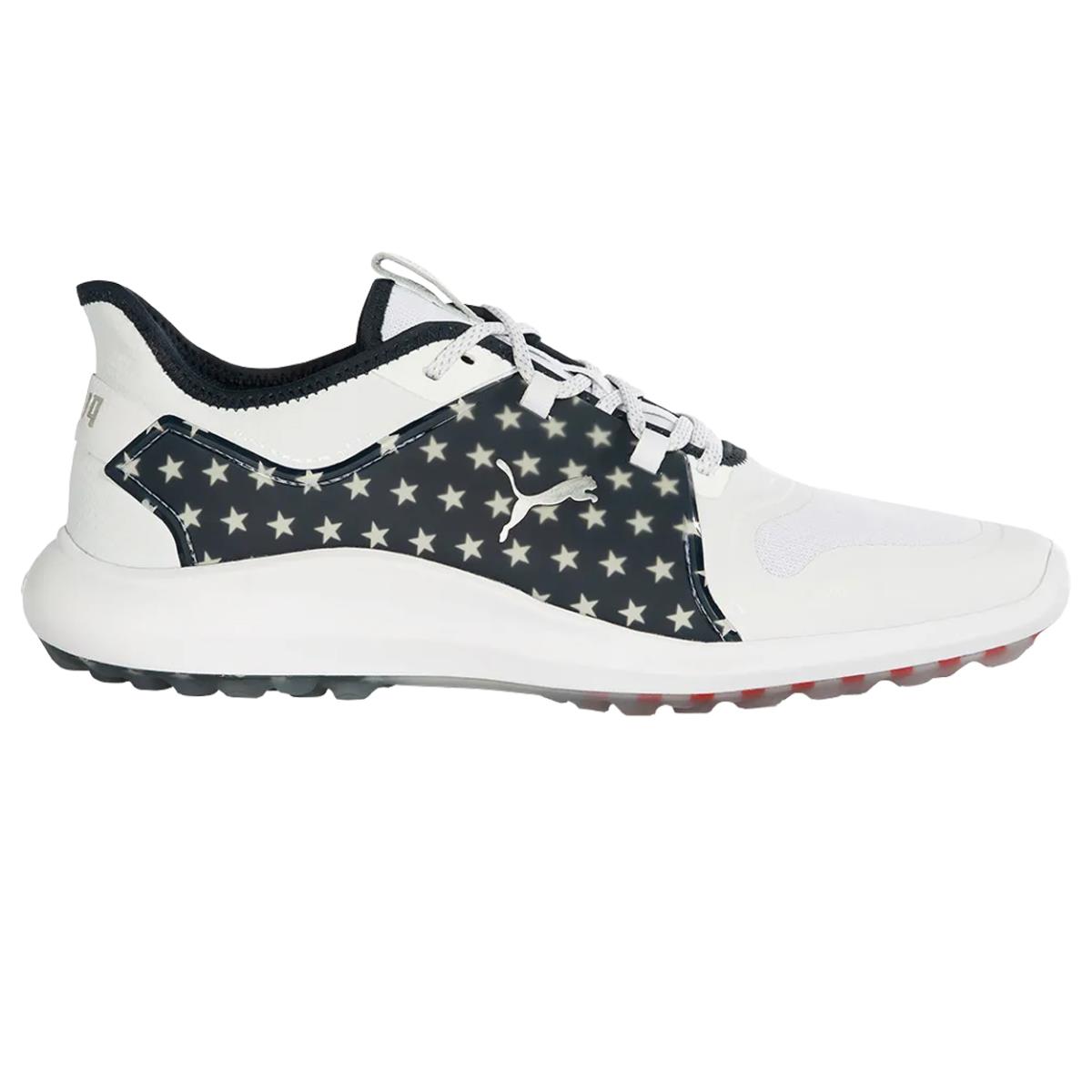 Puma Men Ignite Fasten8 Volition Stars Stripes Spikeless Waterproof Golf Shoes Stars and Stripes