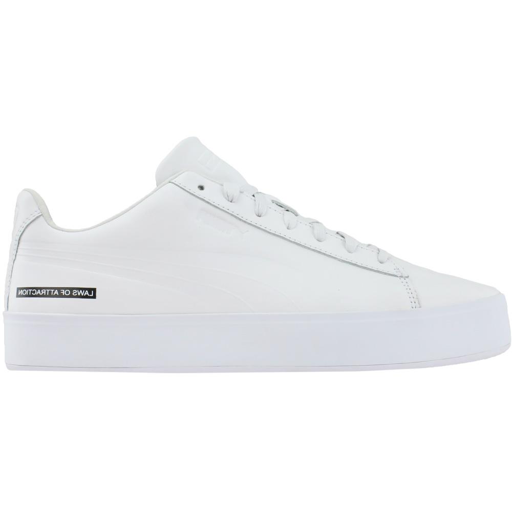 Puma Pumax Black Scale Court Platform Mens White Sneakers Casual Shoes 365918-0 10.5