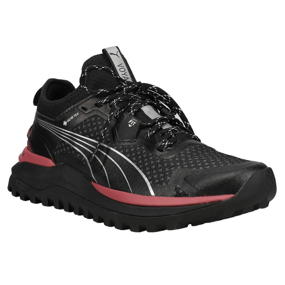 Puma Voyage Nitro Goretex Lace Up Running Womens Black Sneakers Athletic Shoes