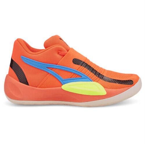 Puma Rise Nitro Basketball Mens Orange Sneakers Athletic Shoes 37701204