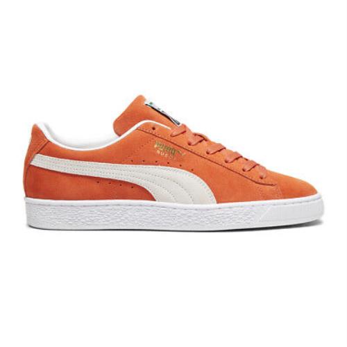 Puma Suede Classic Xxi Lace Up Mens Orange Sneakers Casual Shoes 37491582