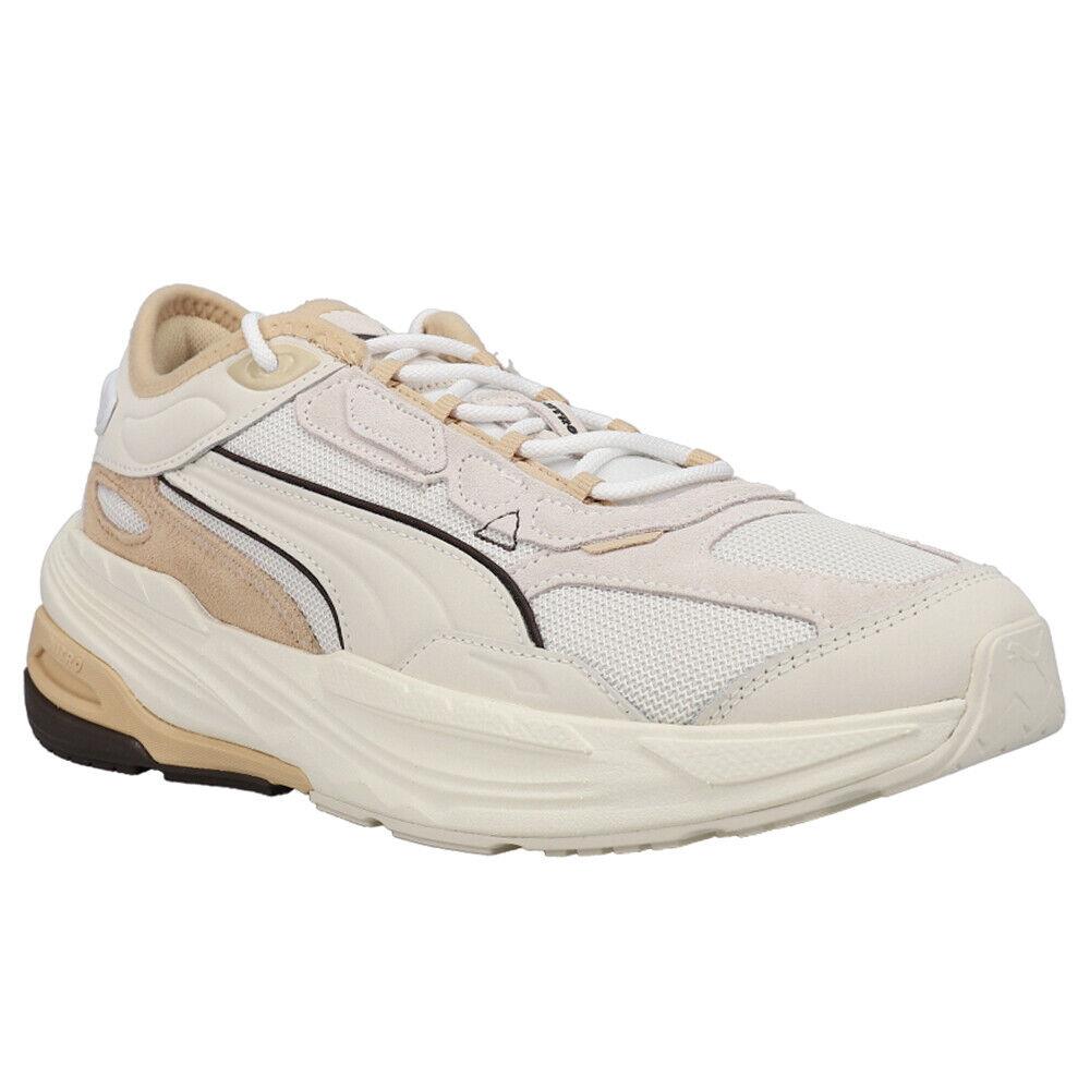 Puma Extent Nitro Heritage Lace Up Mens Off White Sneakers Casual Shoes 3855560 - Off White