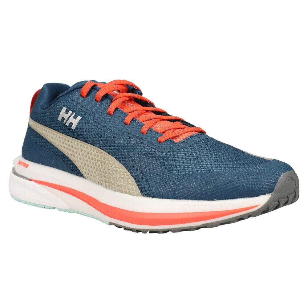 Puma X Helly Hansen Velocity Nitro Running Mens Blue Sneakers Athletic Shoes 37