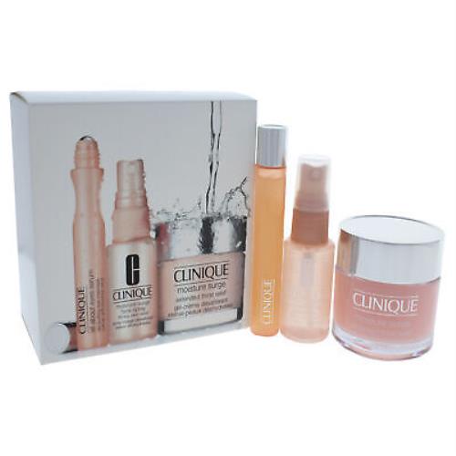 All About Moisture Kit by Clinique For Unisex - 3 Pc Kit Set