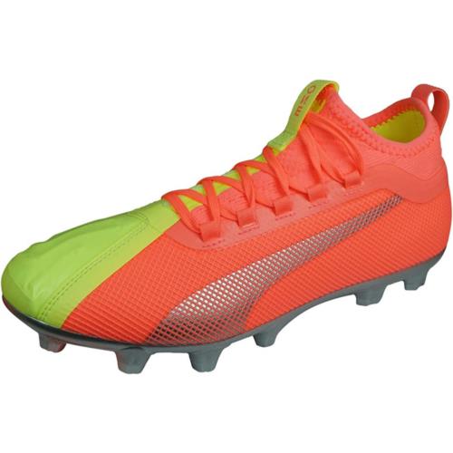 Puma One 20.2 HG Osg Men`s Leather Soccer Boots Hard Ground Yellow
