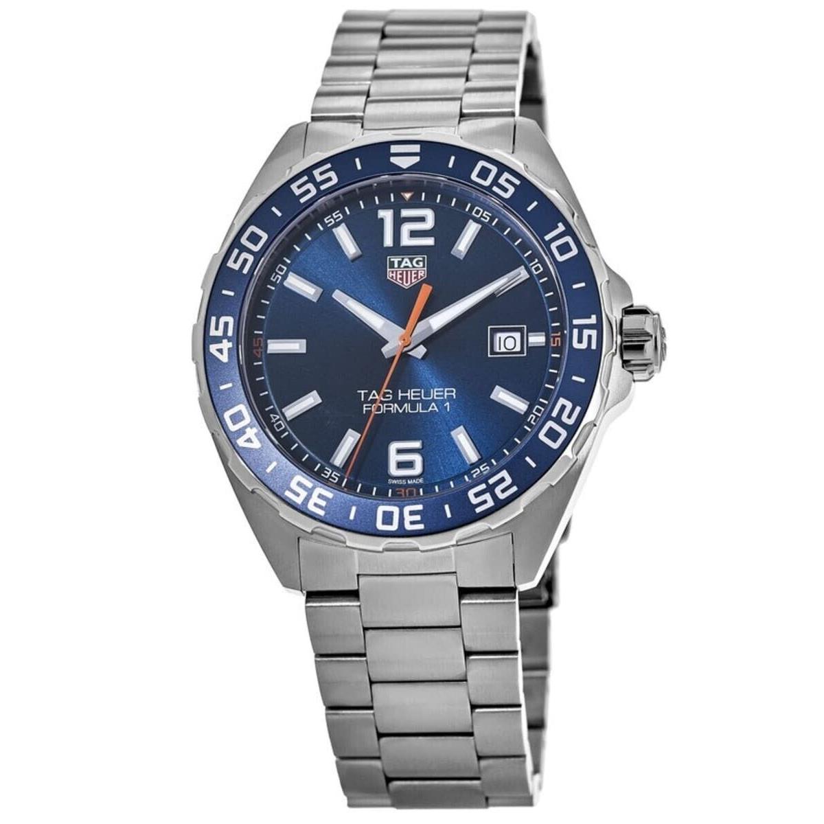 Tag Heuer Formula 1 Quartz Blue Dial Steel 43 mm Men`s Watch WAZ1010.BA0842