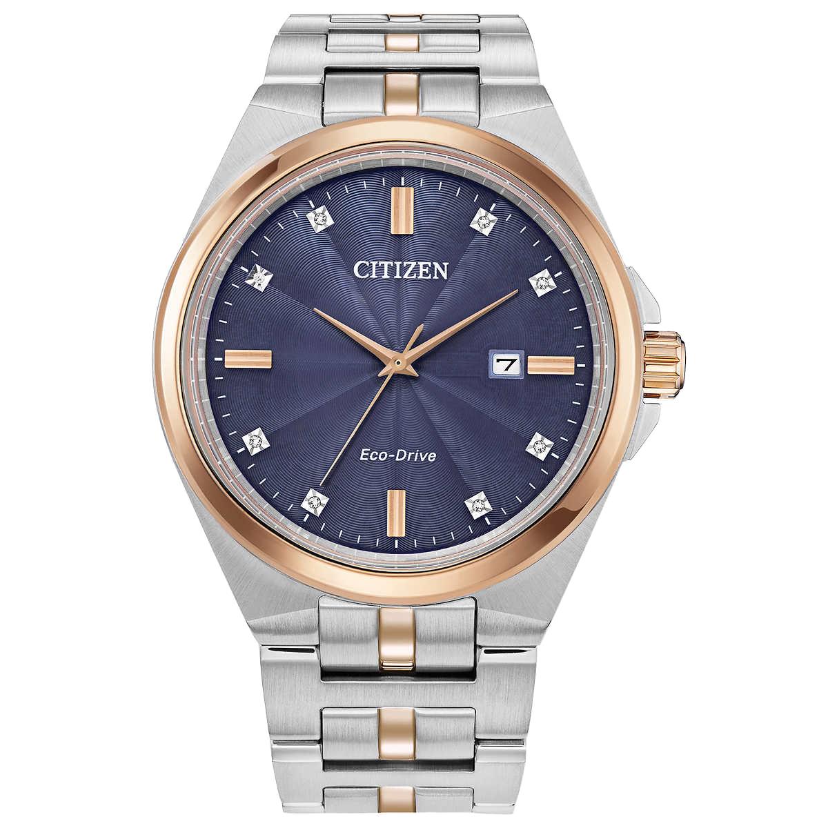 Citizen watch  - Dial: Blue, Band: Gold