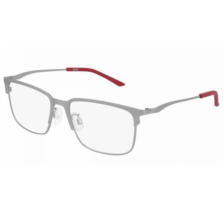 Puma Eyeglasses PE0164OA-002 Silver Red 56mm