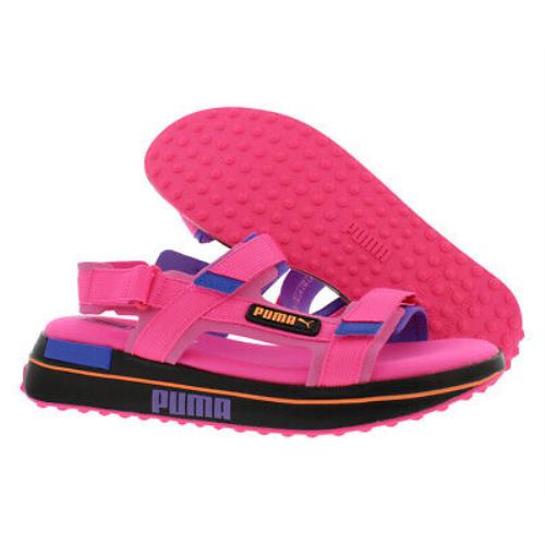 Puma Future Rider Sandal Game On Mens Shoes Size 7 Color: Pink/black/dazzling