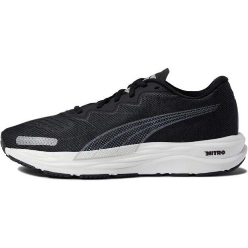 Puma Women`s Velocity Nitro 2 Running Shoes Black White Size 11