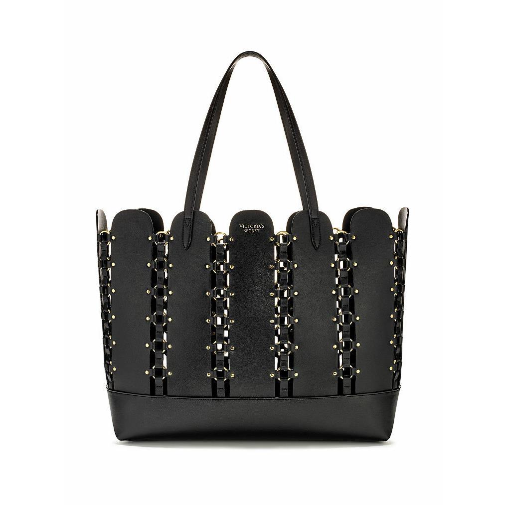 Victoria`s Secret Ring Stud Open Tote in Black