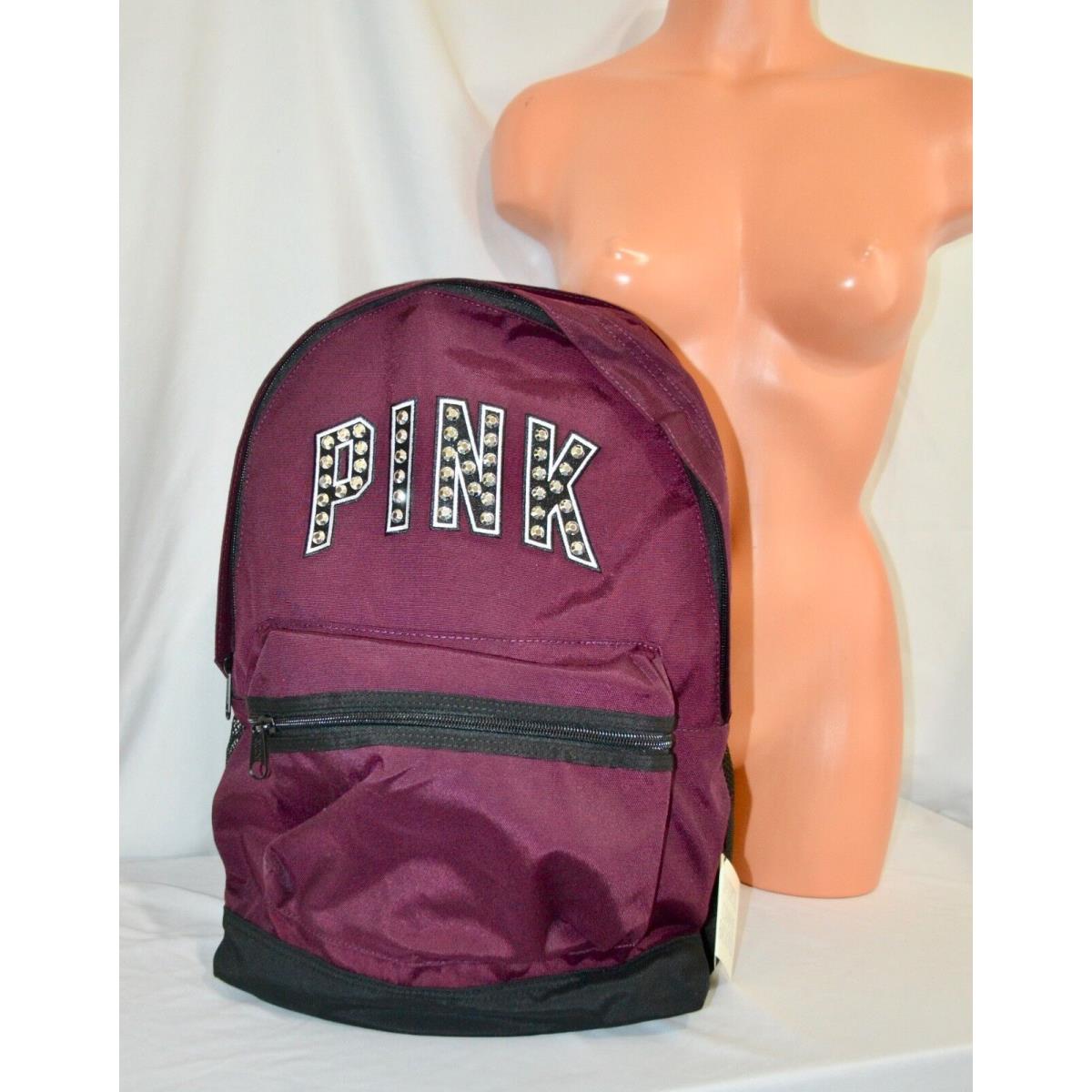 Victorias Secret Pink Graphic Bling Large Full Size Campus Backpack