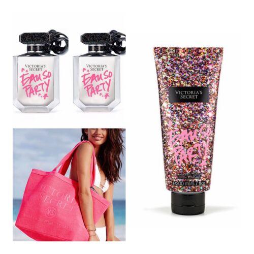 Victoria s Secret Eau SO Party Eau de Parfum 1.7 Fl.oz. 2 / Lotion / Tote Bag