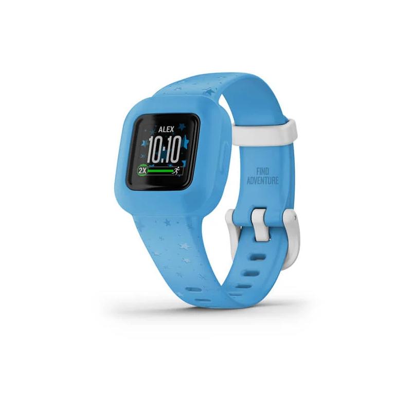 Garmin Vivofit JR 3 Kid`s Interactive Activity Tracker Fitness Tracker Blue Stars