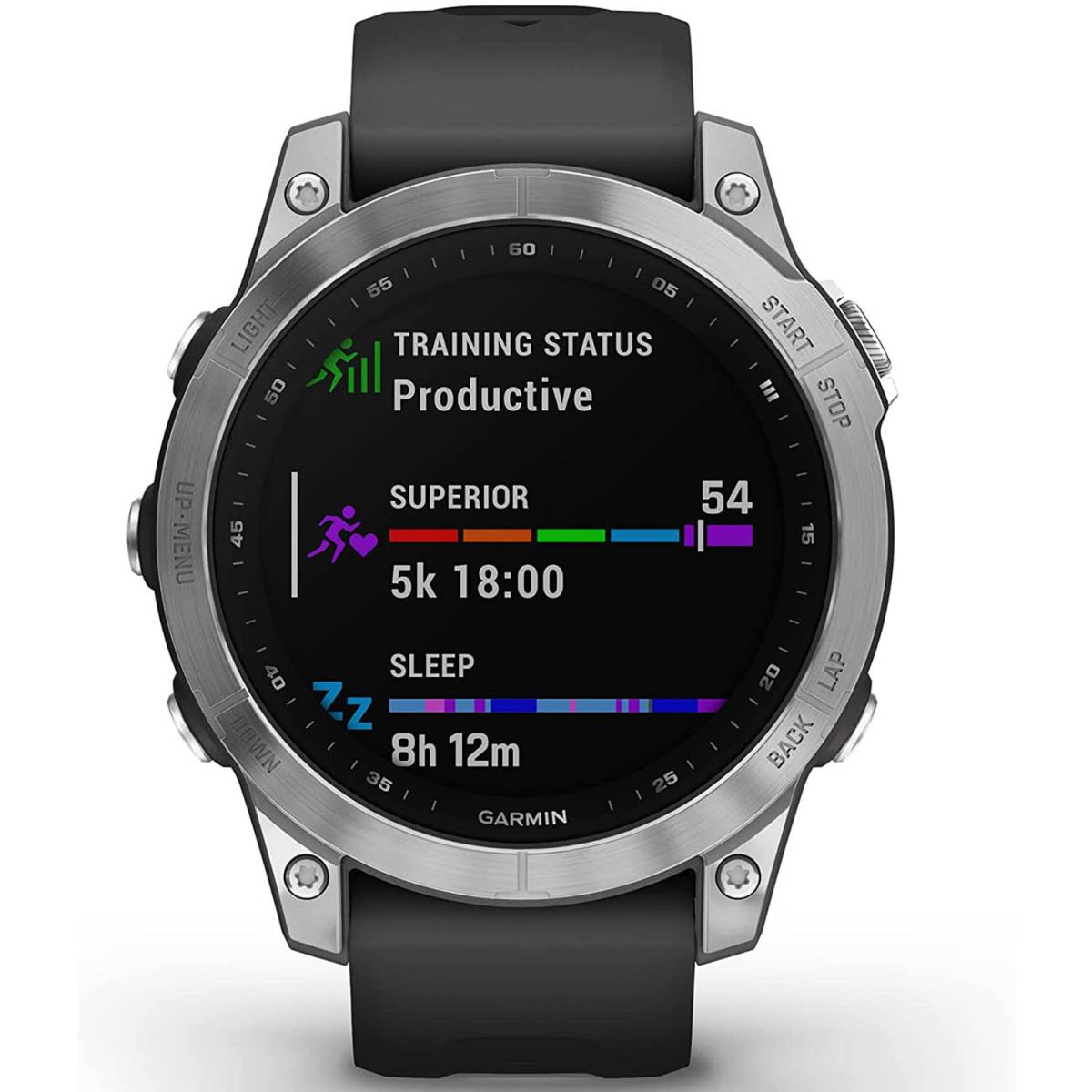 Garmin Fenix 7 Smartwatch Silver/Graphite Band (010-02540-00)