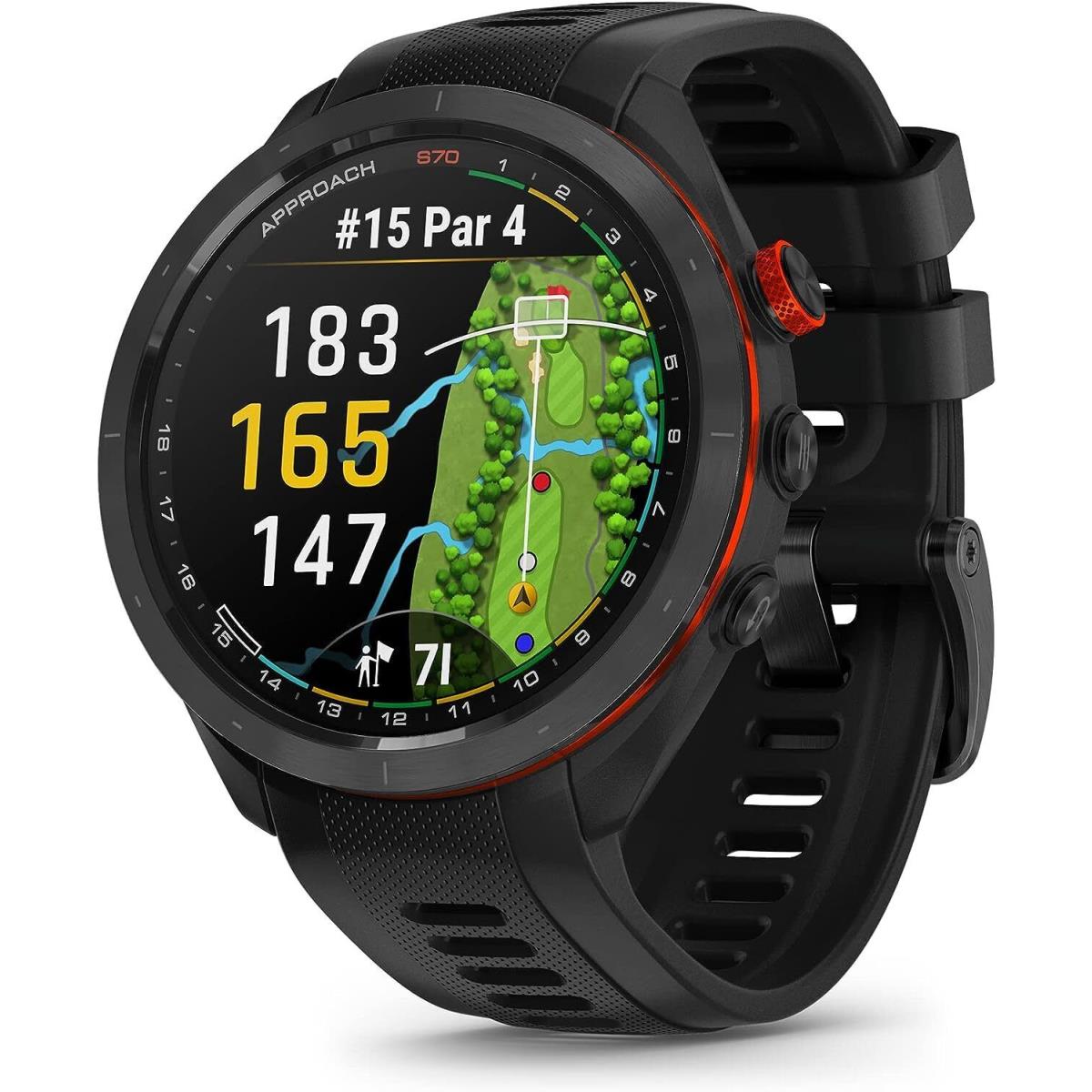 Garmin Approach S70 Golf Gps Smartwatch with Amoled Display 43K Courses Black