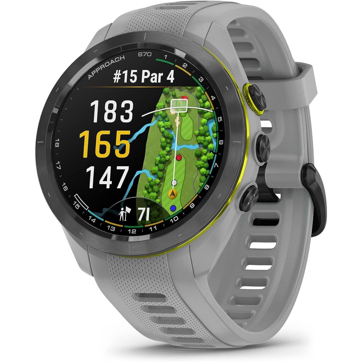 Garmin Approach S70 Golf Gps Smartwatch with Amoled Display 43K Courses Powder Gray