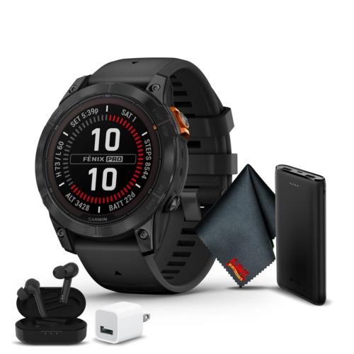 Garmin Fenix 7 Pro Solar Edition Slate Gray with Black Band 47 MM Gps Smartwatch