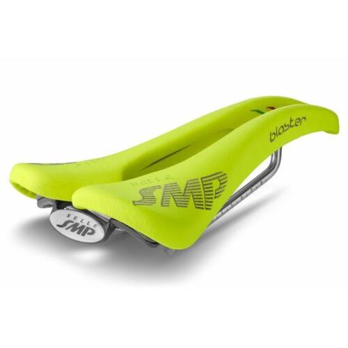 Selle Smp Blaster Saddle with Steel Rails Fluro Yellow
